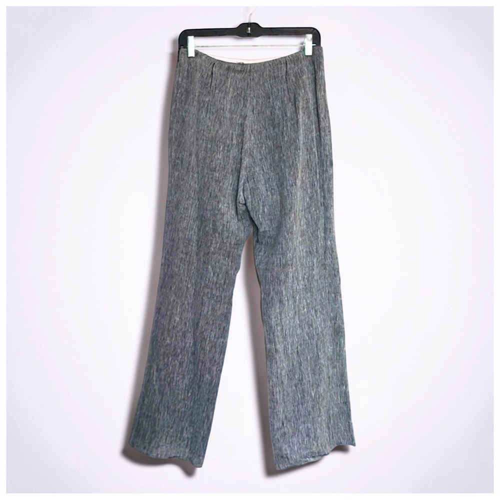 JON Gray Textured Wide-Leg Dress Pants | Size 4 |Tailored | Minimalist Chic - Picture 2 of 10